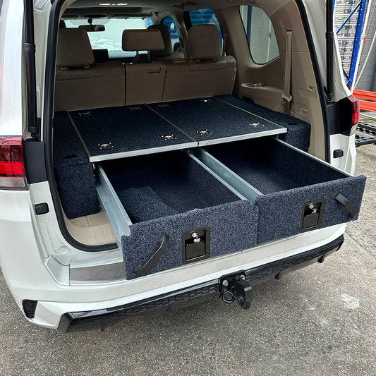 Offroad 4x4 Car Cargo Sliding Storage Trunk Drawers Box for Land Cruiser 80 100 150 200 300/Nissan Patrol Y61 Y62 GU/GQ TM1000