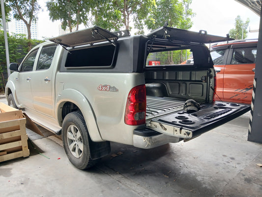 4x4 Offroad Key Locking Hard Shell Pickup Bed Covers Caps Canopy Camper Shell Trucks Topper for Dmax Navara NP300 Hilux