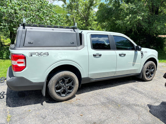 Waterproof Truck bed Cap Rear Camper Shell Bed Aluminum Sport Canopy for 2025 Jeep Gladiator4WD Overland Ute Pickup Heavy Duty