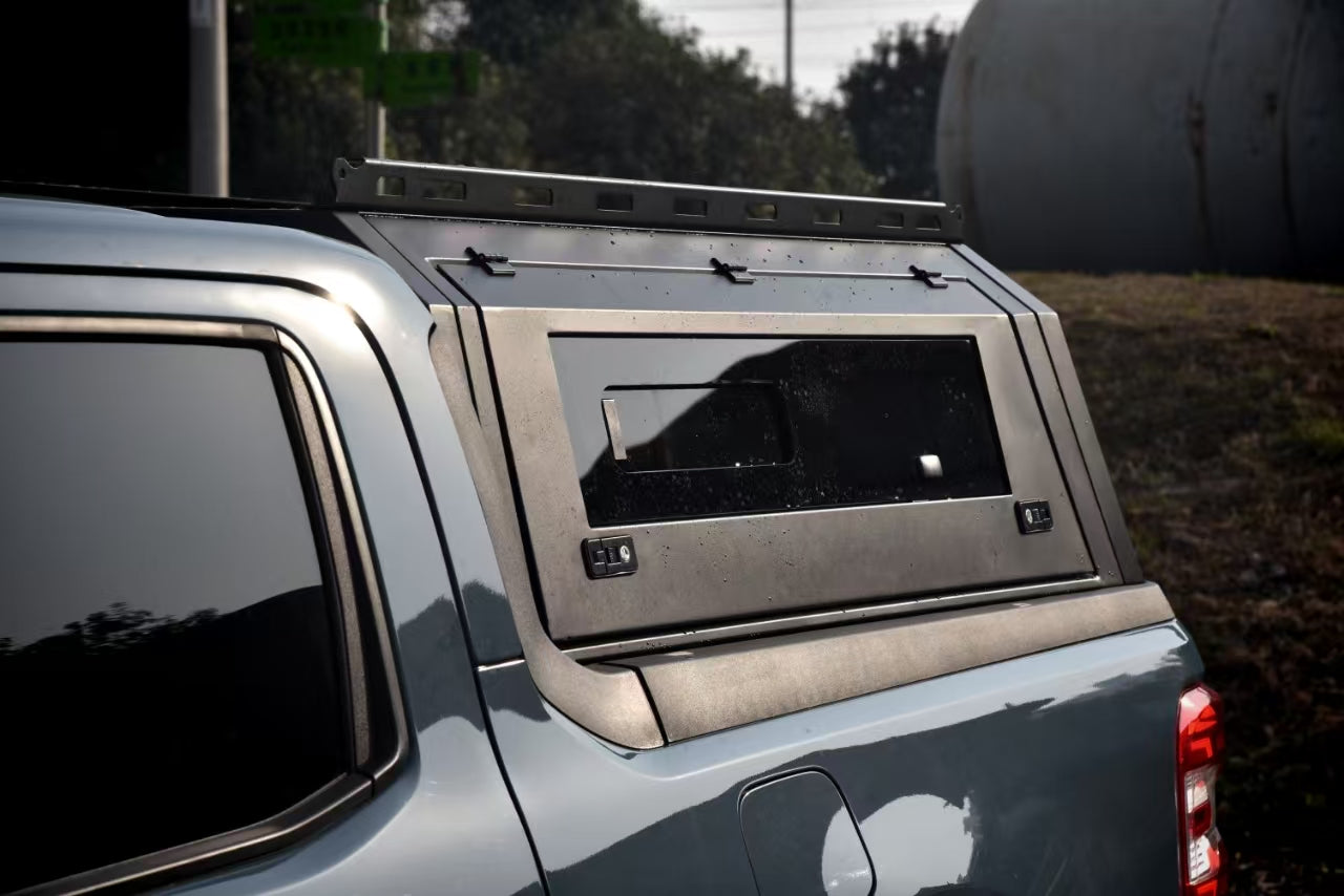 4X4 Offroad Steel Pickup Truck Caps Camper Shell Rear Hardtop Topper Canopy Cover for Ford Maverick 2023 with Sliding windows