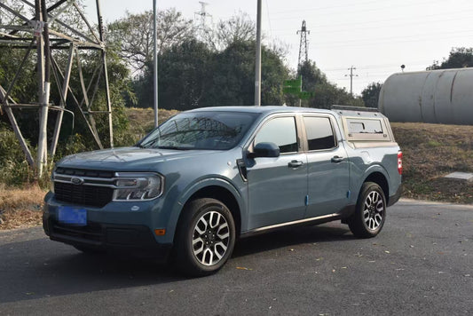 4X4 Offroad Steel Pickup Truck Caps Camper Shell Rear Hardtop Topper Canopy Cover for Ford Maverick 2023 with Sliding windows