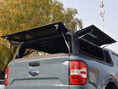 4X4 Offroad Steel Pickup Truck Caps Camper Shell Rear Hardtop Topper Canopy Cover for Ford Maverick 2023 with Sliding windows